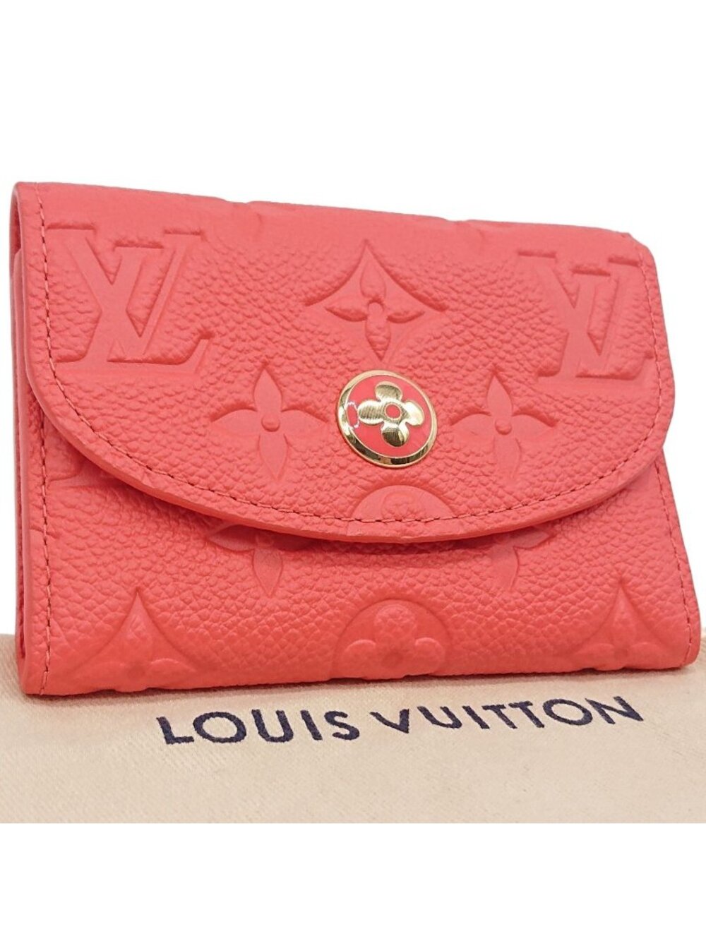 Louis Vuitton Porte Monnaie Rosalie Compact Wallet Pink Gift
